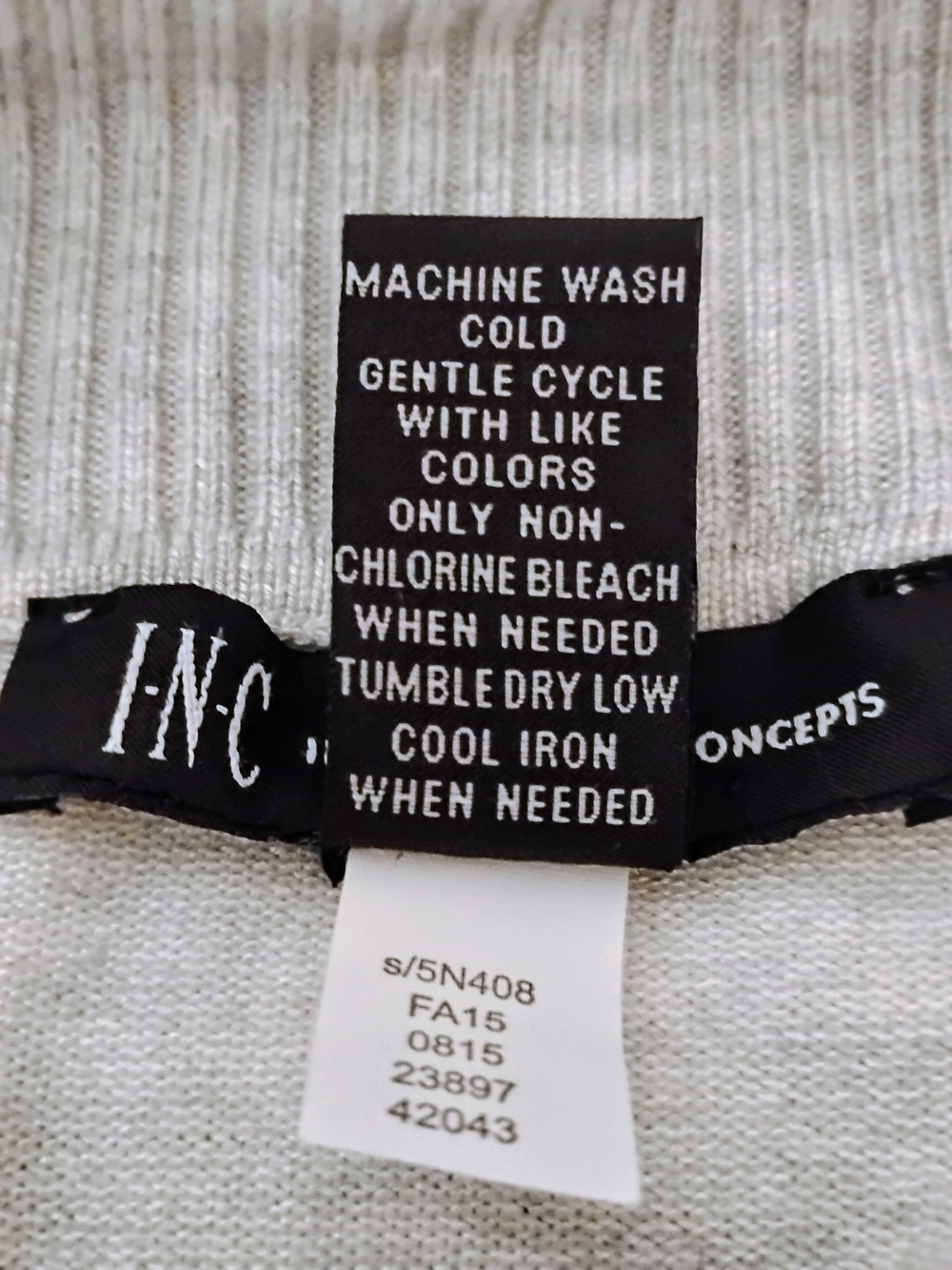 INC International Concepts Womens Light Gray Sweater Dress - Picture 5 of 10